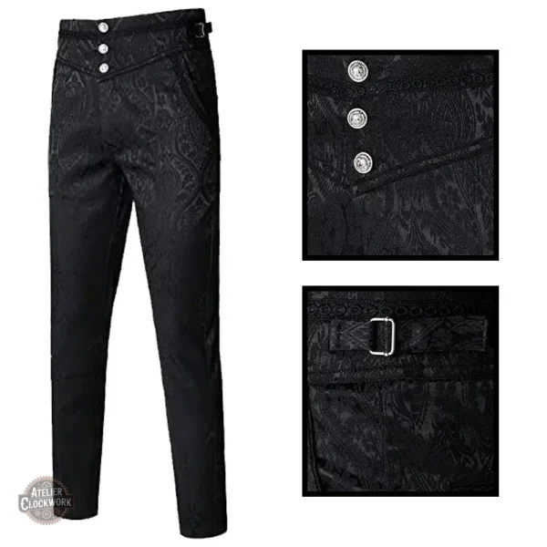 Pantalon Steampunk pour homme au style dandy