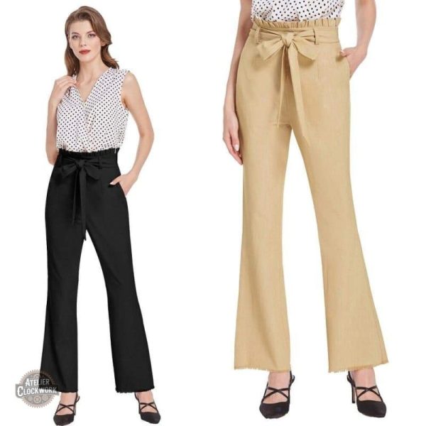 Pantalon Steampunk pour femme, allure chic et rétro