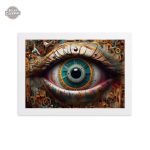 Oeil steampunk, fusion d'art et de technologie