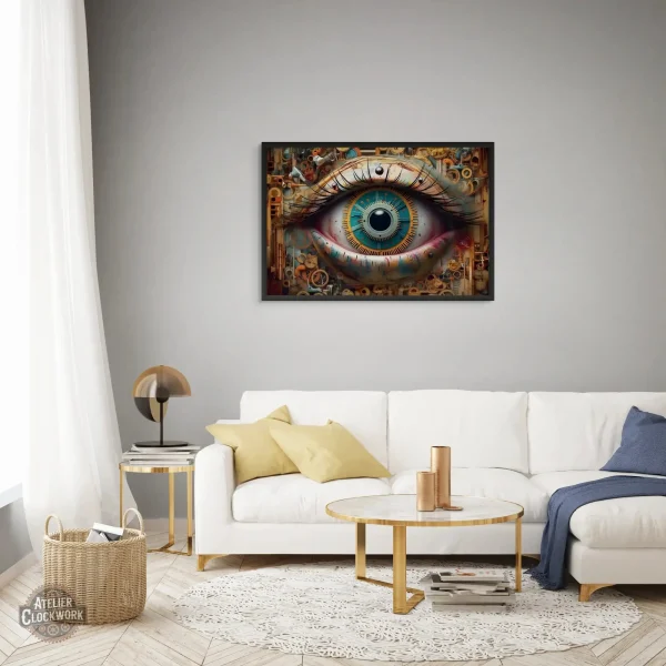 Peinture inspirée du style steampunk