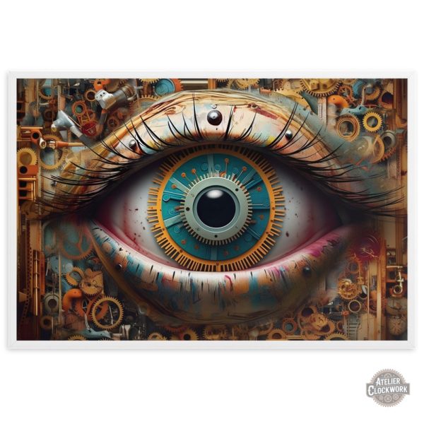 Art mural Oeil Steampunk pour ambiance vintage
