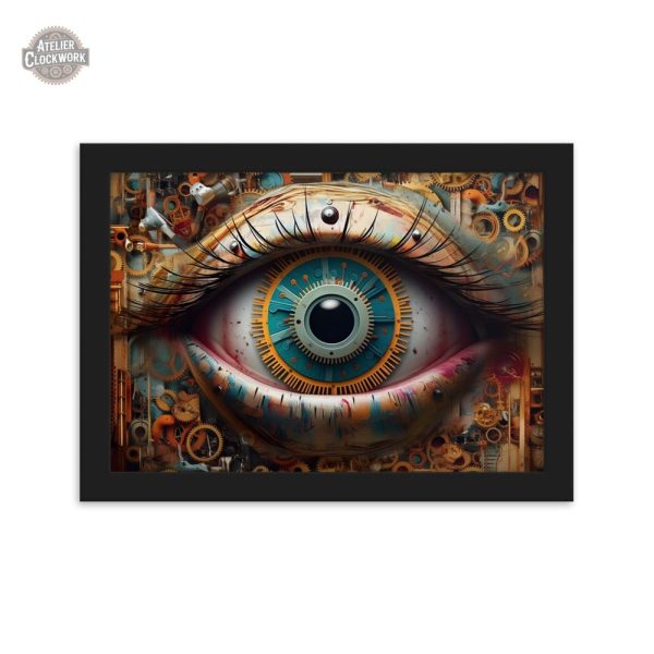 Peinture steampunk originale pour collection d'art