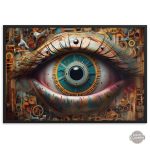 Peinture décorative Oeil dans le style steampunk