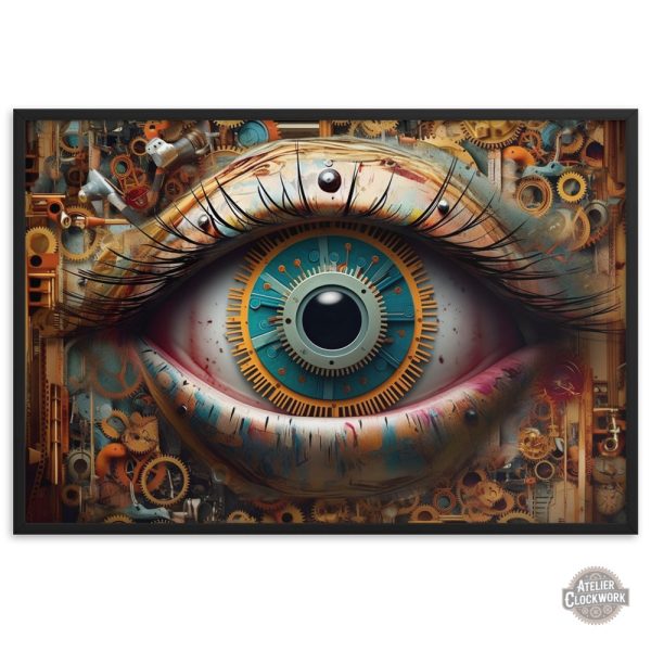 Peinture décorative Oeil dans le style steampunk