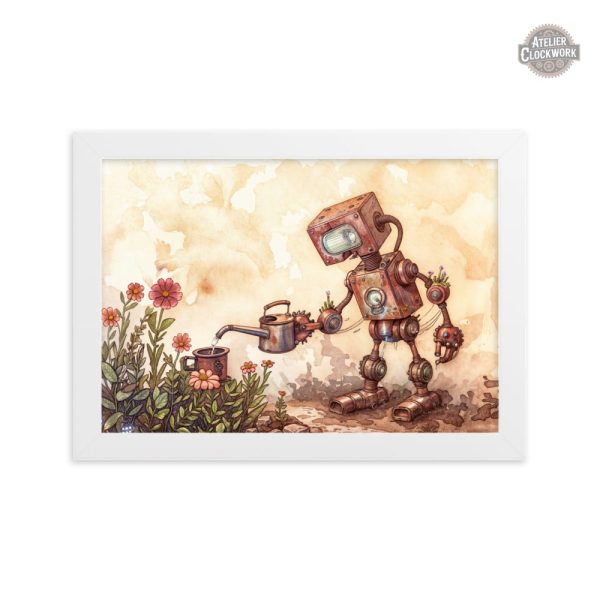 Peinture décorative steampunk originale