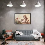 Œuvre d'art robotique inspirée du steampunk