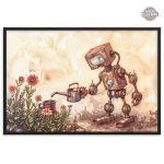 Oeuvre alliant technologie et nature