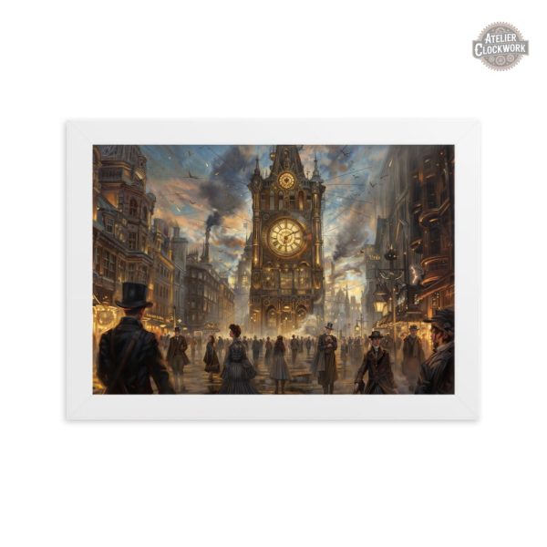 Peinture inspirée de l'esthétique steampunk unique