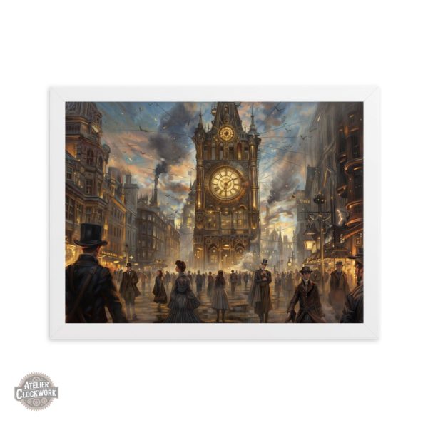 Art contemporain steampunk alliant temps et mécanique