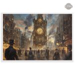 Art mural steampunk inspiré de la mécanique