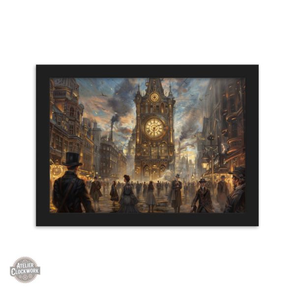 Art abstrait steampunk sur le thème du voyage