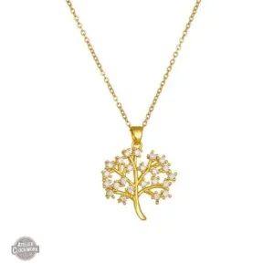 Pendentif Arbre de Vie steampunk pour femme