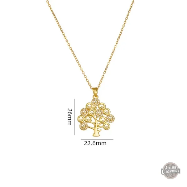 Pendentif Arbre de Vie en style vintage
