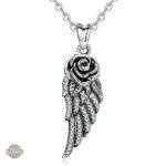 Pendentif Steampunk Aile d' Argent