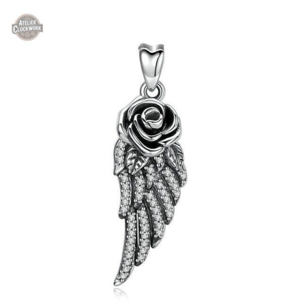 Accessoire steampunk : pendentif en forme d'aile
