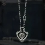 Bijou steampunk pour femme, coeur en métal