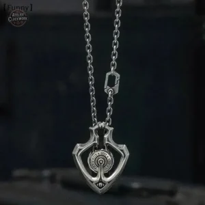 Bijou steampunk pour femme, coeur en métal