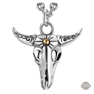 Pendentif Taureau Steampunk pour homme