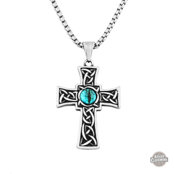 Dandy moderne avec pendentif croix au look vintage