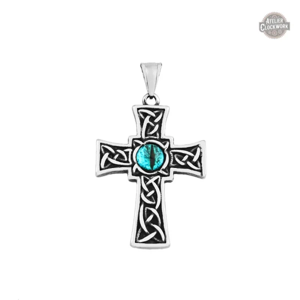 Pendentif croix au style unique pour homme audacieux