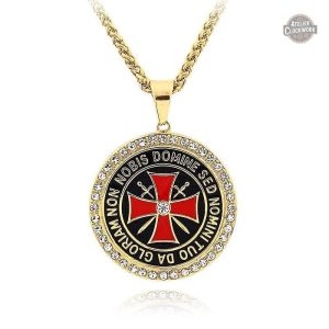 Pendentif Steampunk Templar Order pour homme élégant
