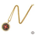 Pendentif Templar inspiré du style Steampunk audacieux