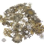 Pendentif steampunk DIY en métal et verre