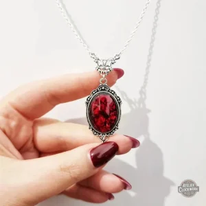 Pendentif Rouge Victorien pour Style Steampunk