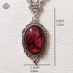 Accessoire Femme Steampunk avec Pierre Rouge
