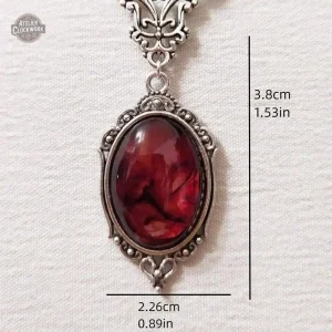 Accessoire Femme Steampunk avec Pierre Rouge