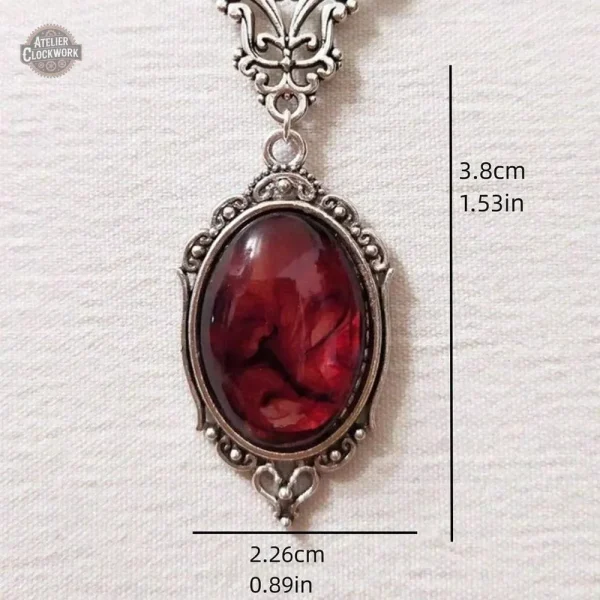 Accessoire Femme Steampunk avec Pierre Rouge