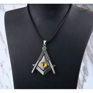 Bijou steampunk franc-maçon, style unique pour homme