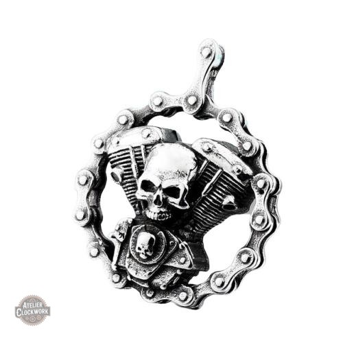 pendentif-homme-biker-1 Pendentif Biker en Acier Inoxydable 316L