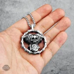 Bijou dandy en acier inoxydable pour biker