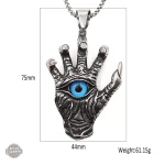 Pendentif Khamsa pour un look dandy audacieux