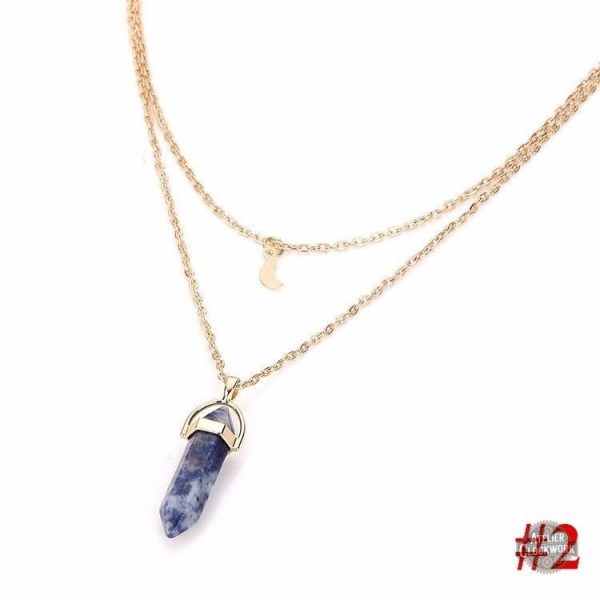 Accessoire Steampunk avec pendentif lunaire