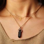 Pendentif De la Terre à la Lune en pierre de lune