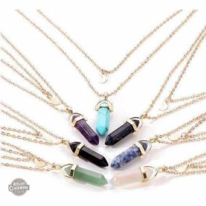 Pendentif original en pierre de lune