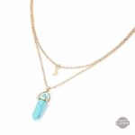Pendentif élégant en pierre de lune pour femme