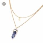 Pendentif lunaire en pierre de lune pour un look unique