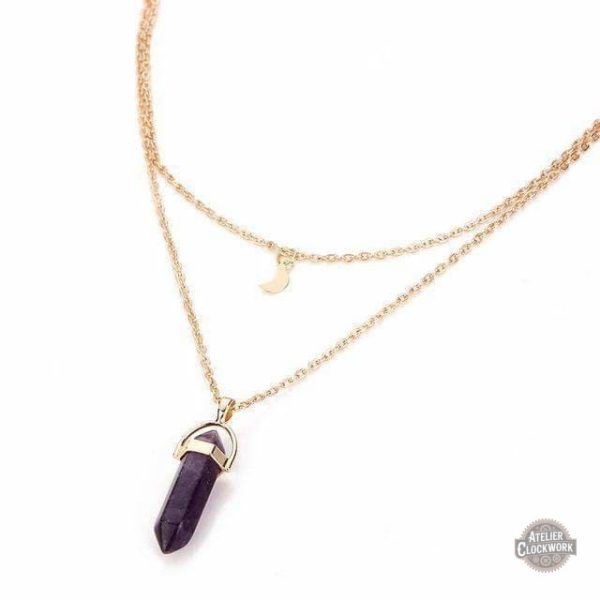 Pendentif artistique Pierre de Lune pour femmes