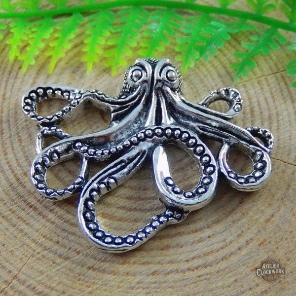 Pendentif Steampunk en forme de poulpe pour créations