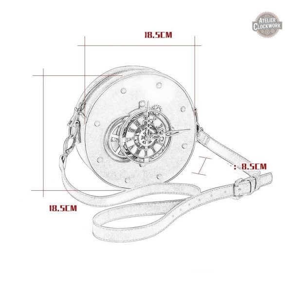 Mina Harker sac à main au style steampunk
