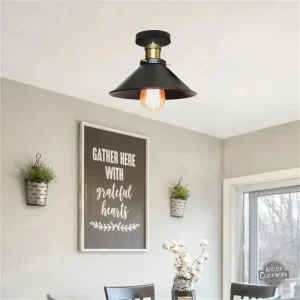 Plafonnier steampunk en métal décoratif