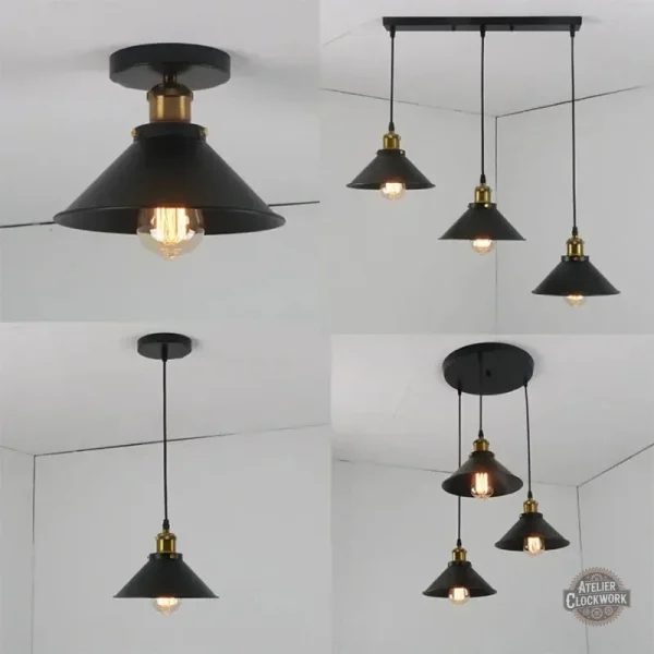 Plafonnier design inspiré du steampunk