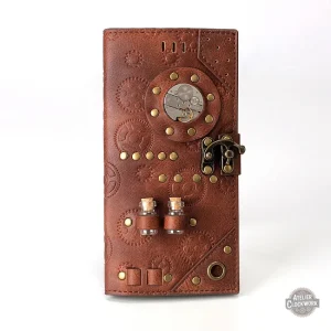 Portefeuille long vintage - style Steampunk