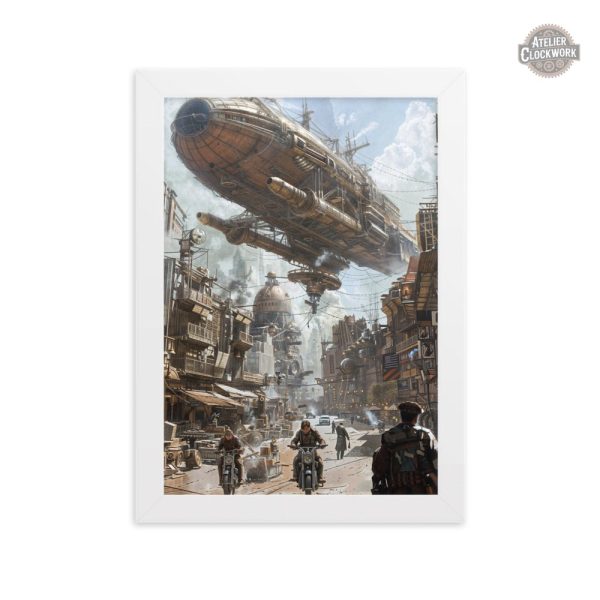 Affiche originale Steampunk, ambiance intrigante et sombre
