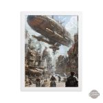 Art mural visionnaire, inspiration post-apocalyptique