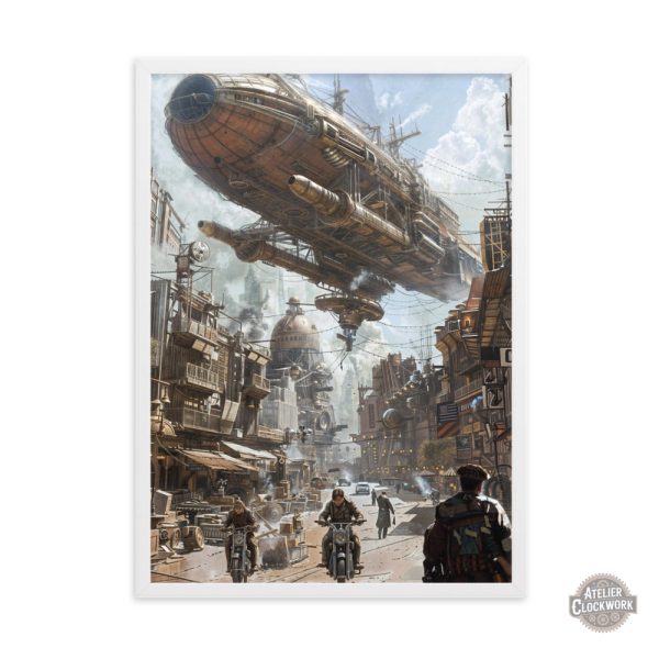 Poster Steampunk, fusion de technologie et d'imaginaire