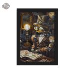 Illustration de robot intelligent dans un style steampunk